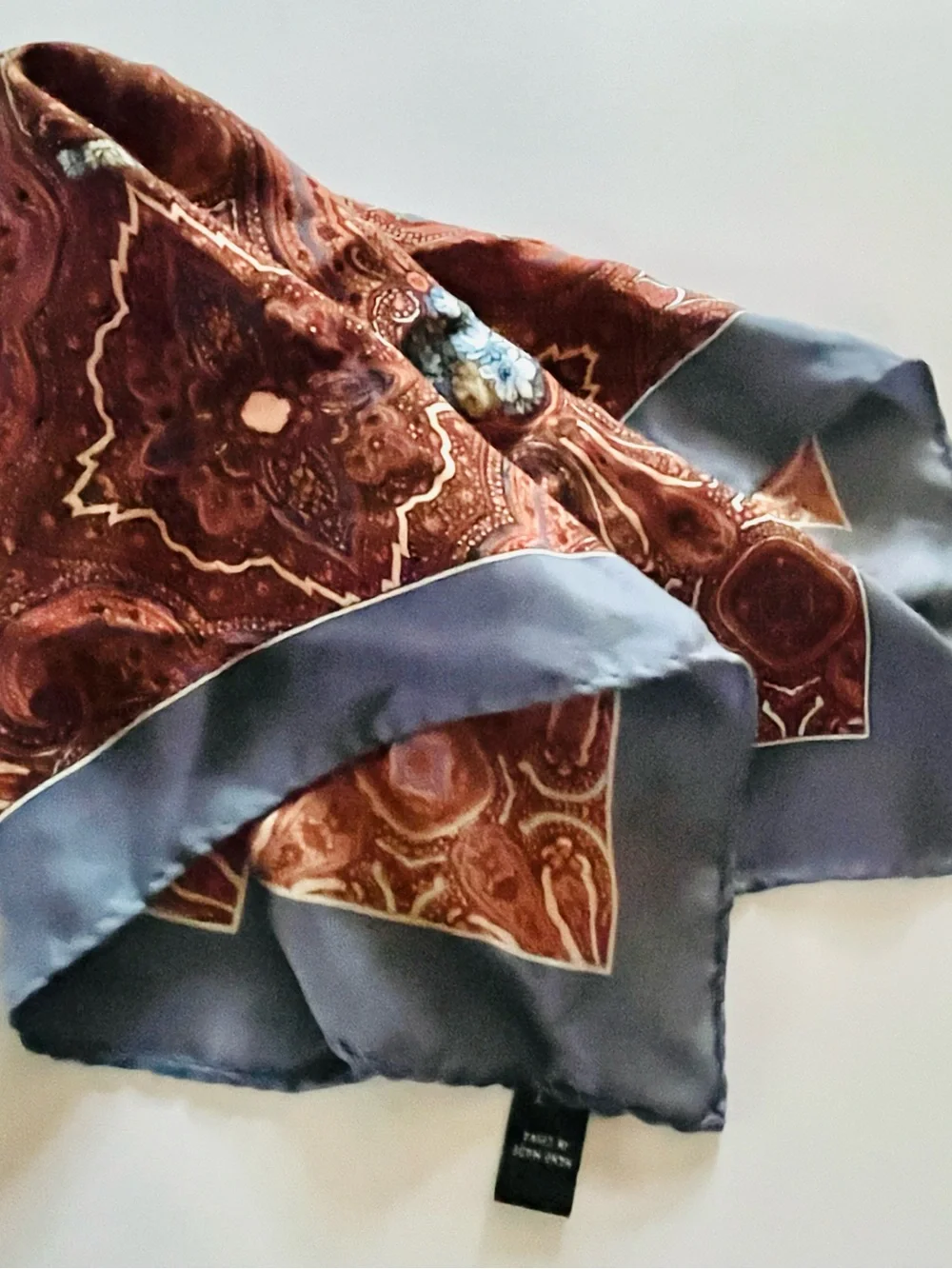 Vintage Square Silk Scarf